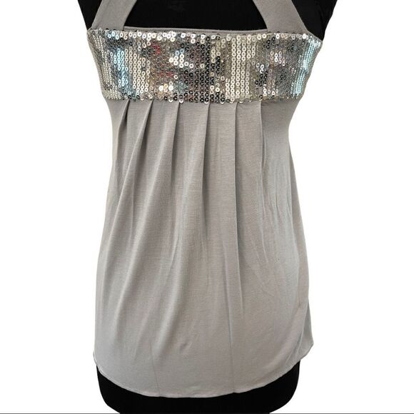 inc International Concepts Silver Sequin Tank Sz S - Picture 8 of 10